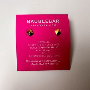 NWT BaubleBar Pyramid Stud Earrings